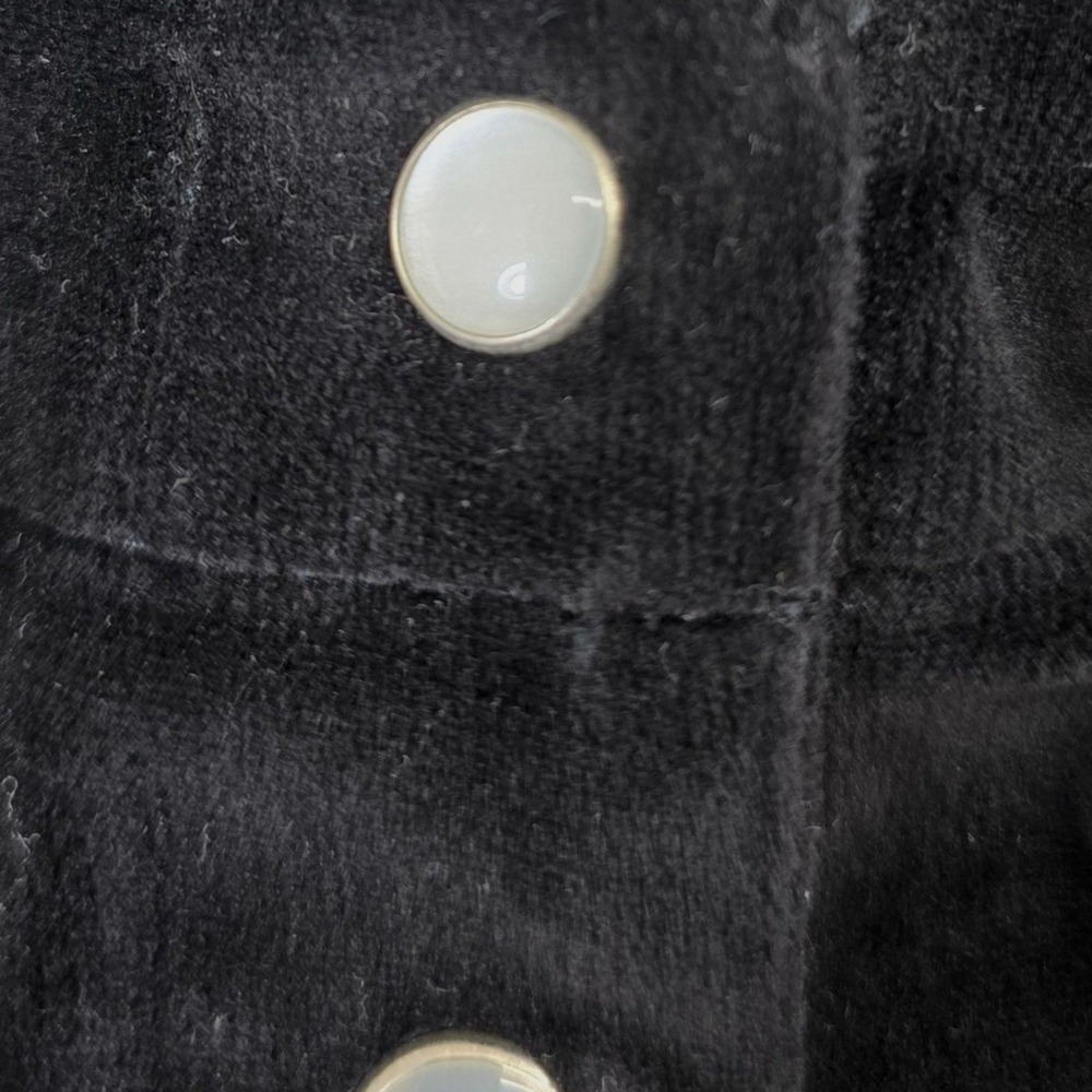 Smith & Hawken‎ Vintage Velvet Maxi Dress Womens L Long Sleeve Button Pockets - Picture 8 of 9